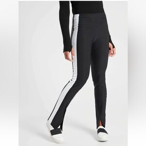 NWOT Athleta Interstellar Colorblock Tight Pants Black and White Active Women 16